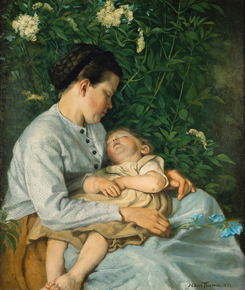 Under the elder bush 1871 art print by Hans Thoma for $57.95 CAD