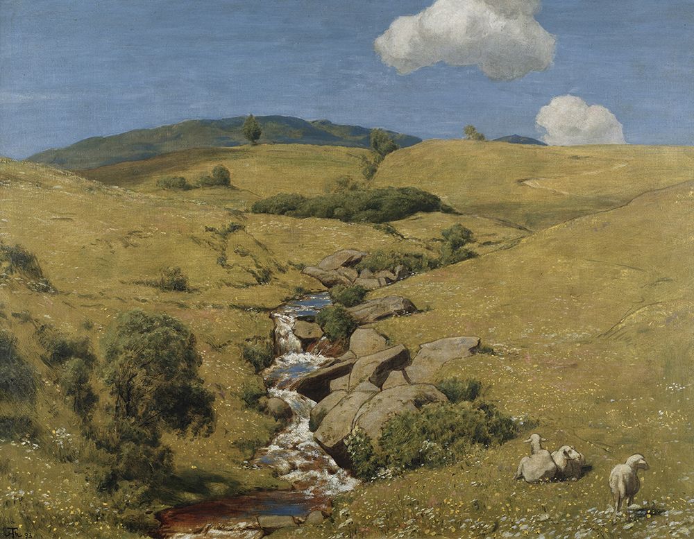 View from the Black Forest 1893 art print by Hans Thoma for $57.95 CAD