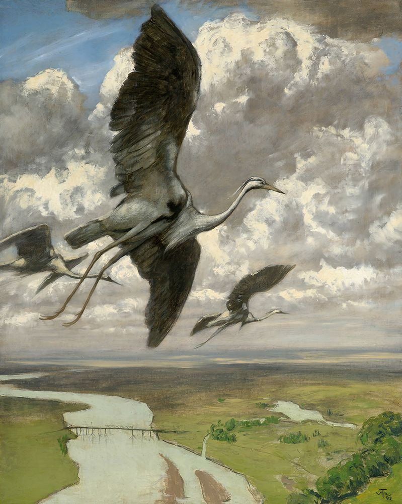 Wondrous birds 1892 art print by Hans Thoma for $57.95 CAD