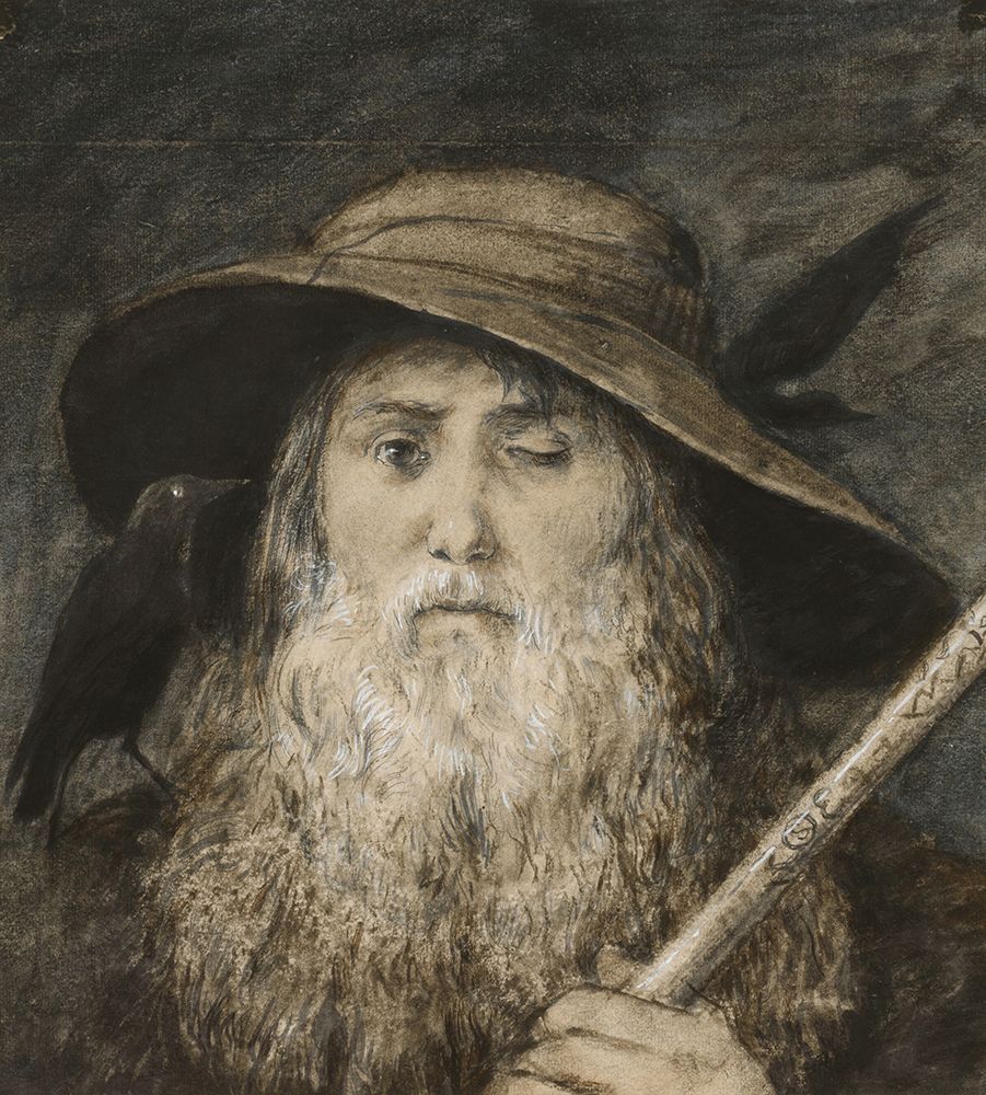 Wotan as Wayfarer 1876 art print by Hans Thoma for $57.95 CAD