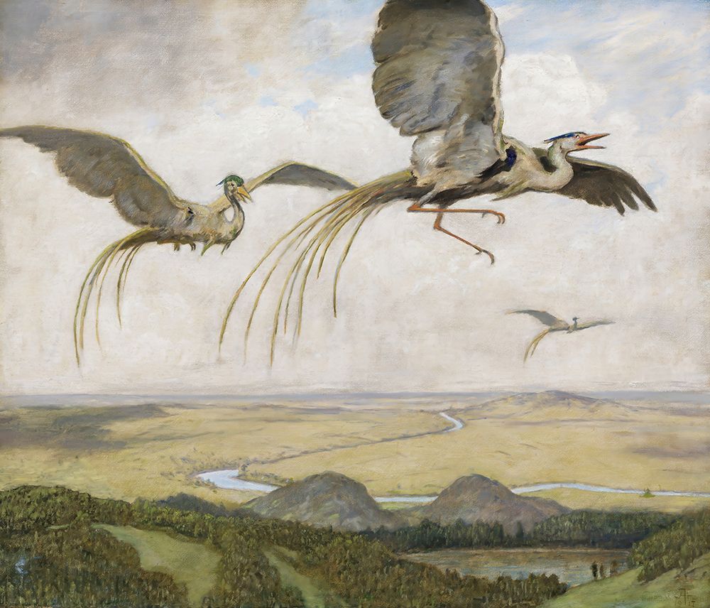 Wonder Birds 1917 art print by Hans Thoma for $57.95 CAD