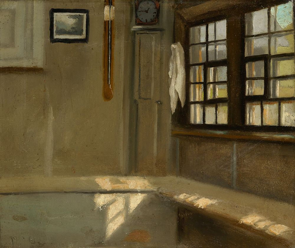 Corner of room in farmhouse 1861 art print by Hans Thoma for $57.95 CAD
