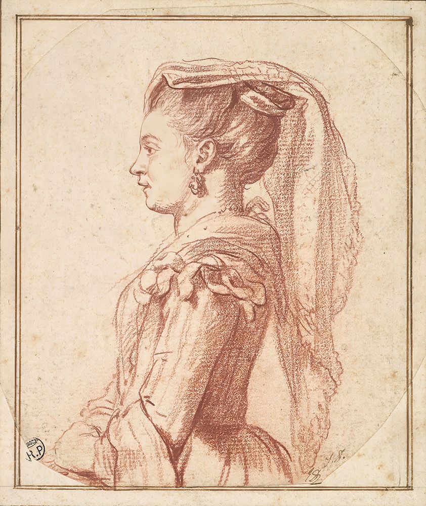 A Young Woman of Frascati circa 1775 art print by Jacques-Louis David for $57.95 CAD