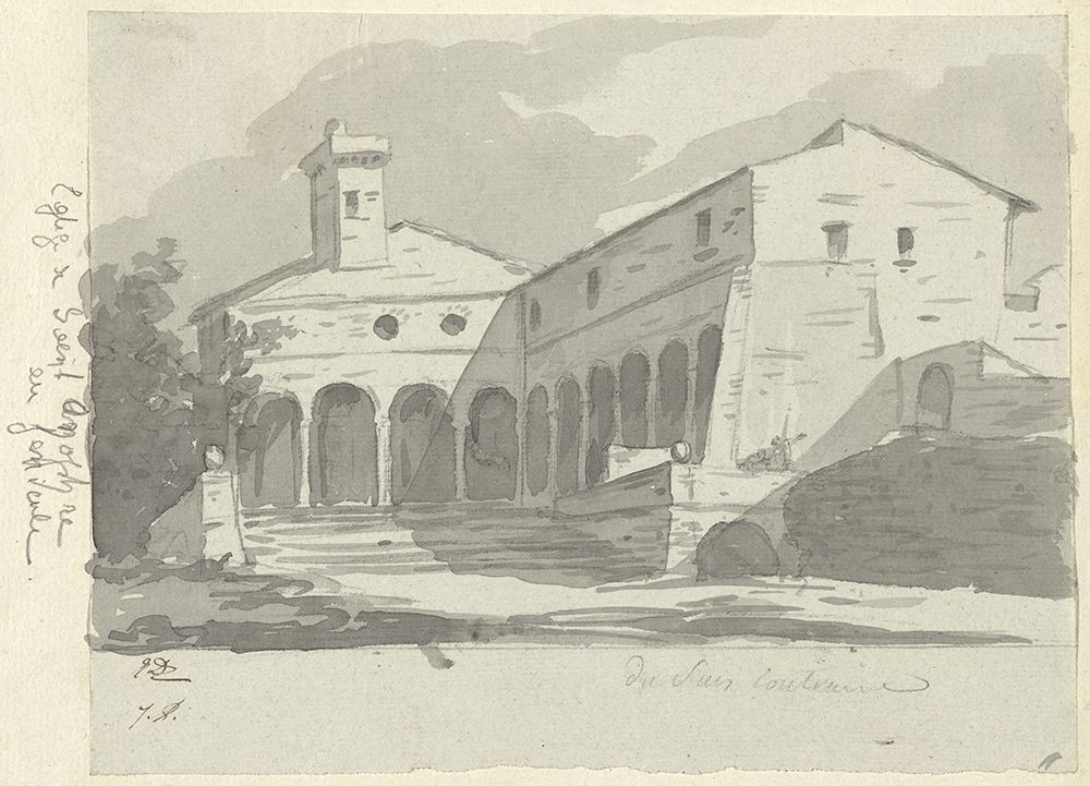 Church of Sant Onofrio, Rome circa 1775 art print by Jacques-Louis David for $57.95 CAD