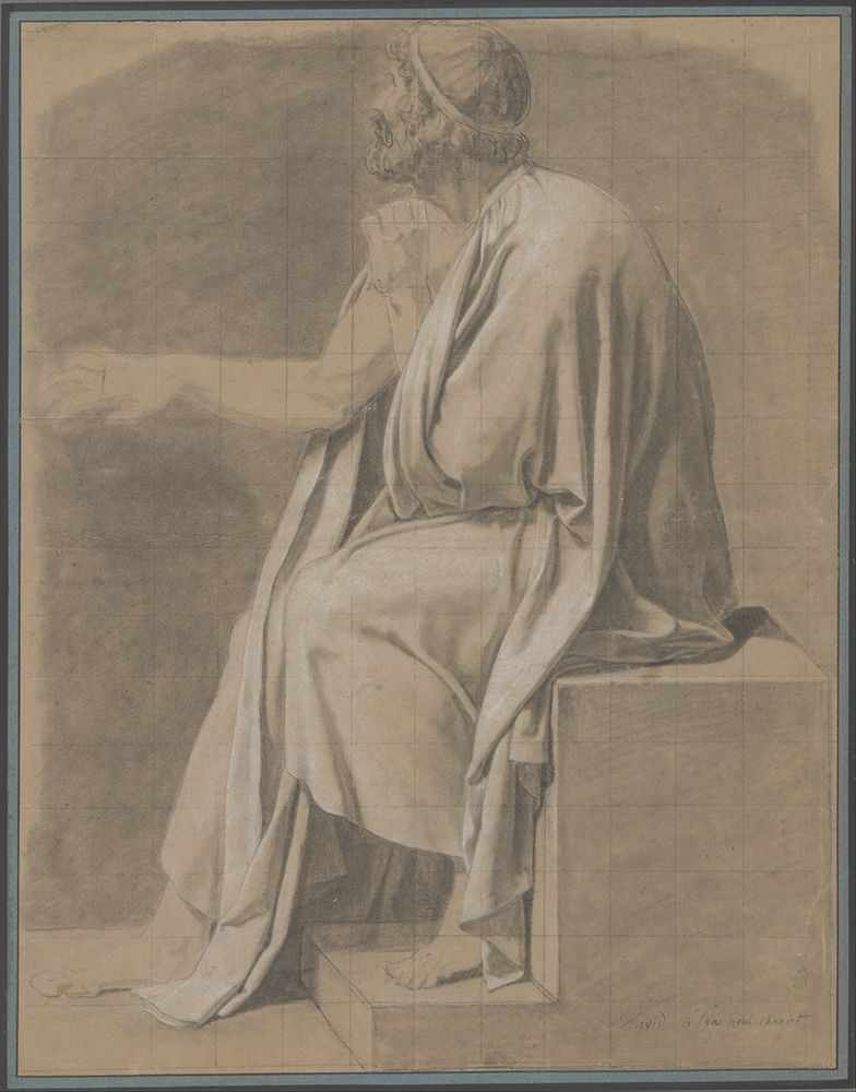 Figure Study for The Death of Socrates circa 1786 art print by Jacques-Louis David for $57.95 CAD
