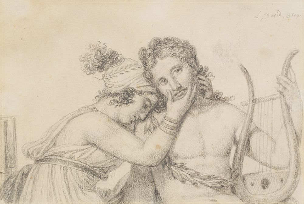 Orpheus en Eurydice circa 1817 art print by Jacques-Louis David for $57.95 CAD