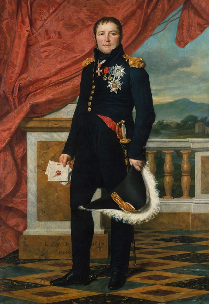 Portrait Of French Politician And Soldier Etienne Maurice Gerard 1816 art print by Jacques-Louis David for $57.95 CAD