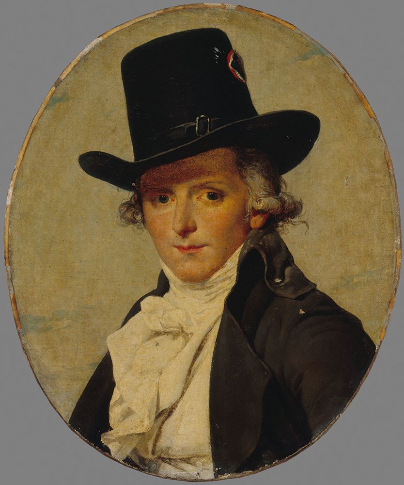 Portrait of Pierre Seriziat, Davids brother in law 1795 art print by Jacques-Louis David for $57.95 CAD