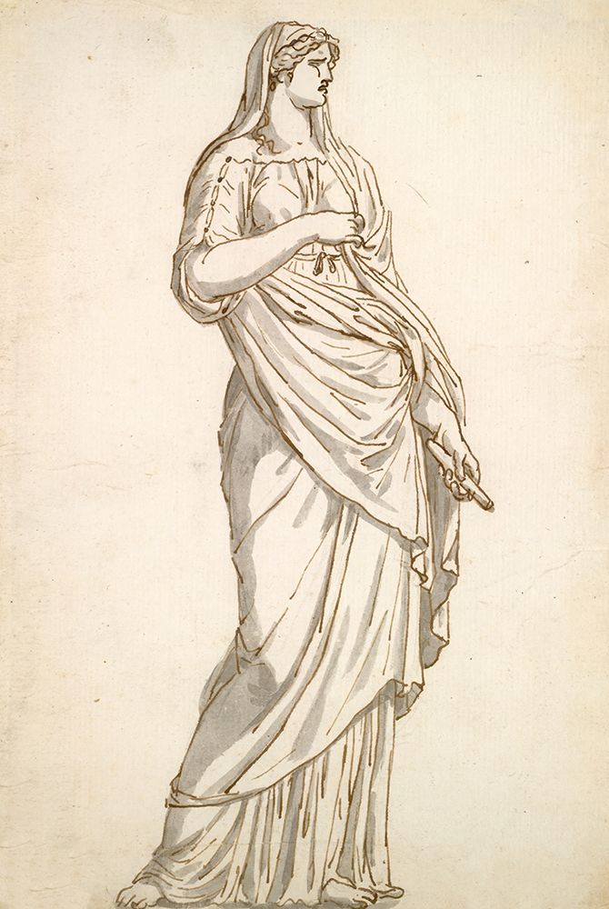 Study of the Sabine Statue from the Villa Medici circa 1775 art print by Jacques-Louis David for $57.95 CAD