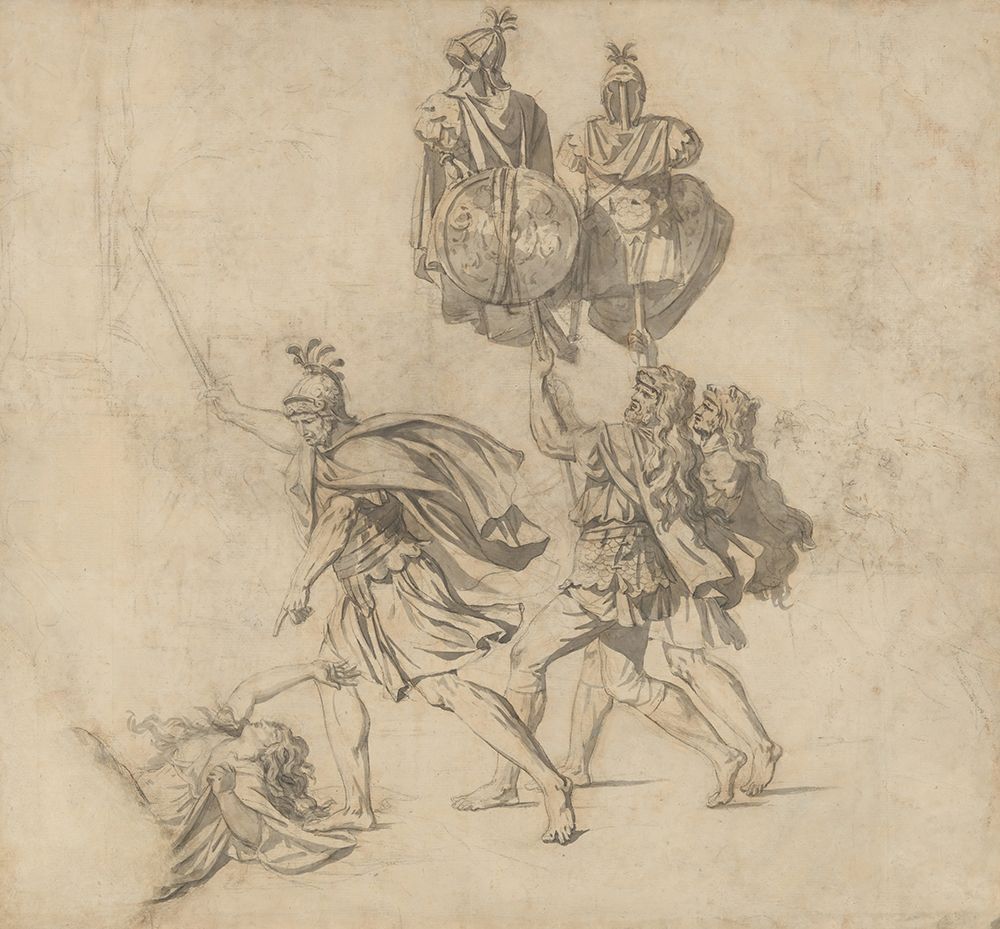 The Death of Camilla circa 1781 art print by Jacques-Louis David for $57.95 CAD