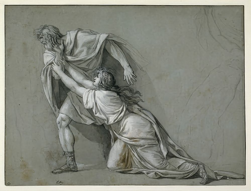 The Departure of Marcus Attilius Regulus for Carthage 1785 art print by Jacques-Louis David for $57.95 CAD