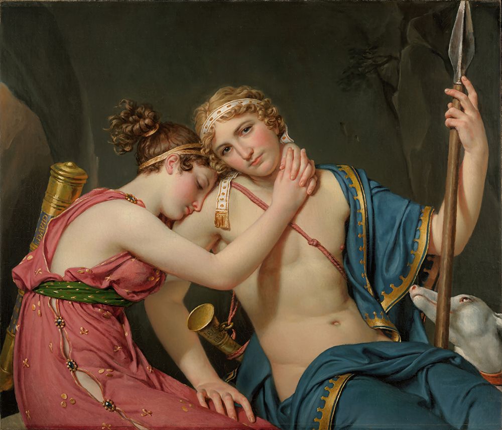 The Farewell Of Telemachus And Eucharis 1818 art print by Jacques-Louis David for $57.95 CAD