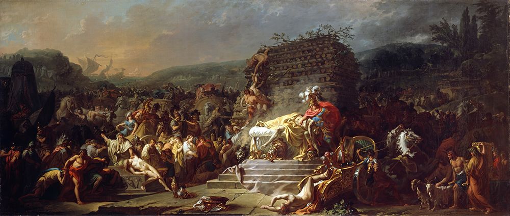 The Funeral of Patroclus 1778 art print by Jacques-Louis David for $57.95 CAD