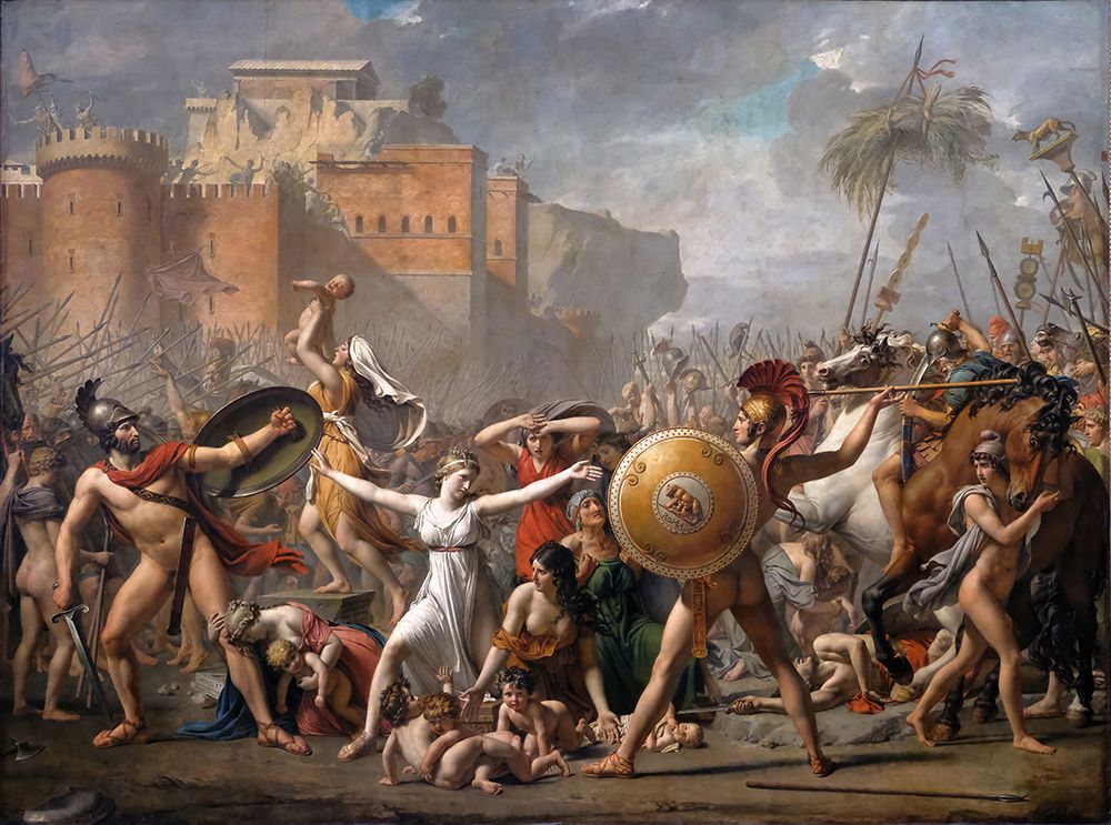 The Intervention Of The Sabine Women 1799 art print by Jacques-Louis David for $57.95 CAD