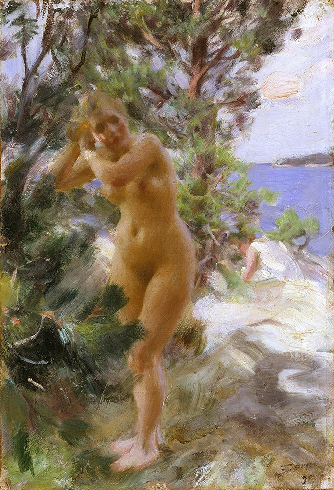After the Bath 1895 art print by Anders Leonard Zorn for $57.95 CAD