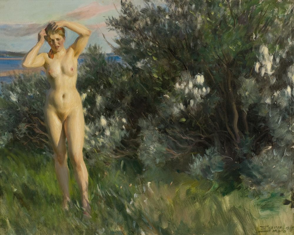 By Lake Siljan 1905 art print by Anders Leonard Zorn for $57.95 CAD
