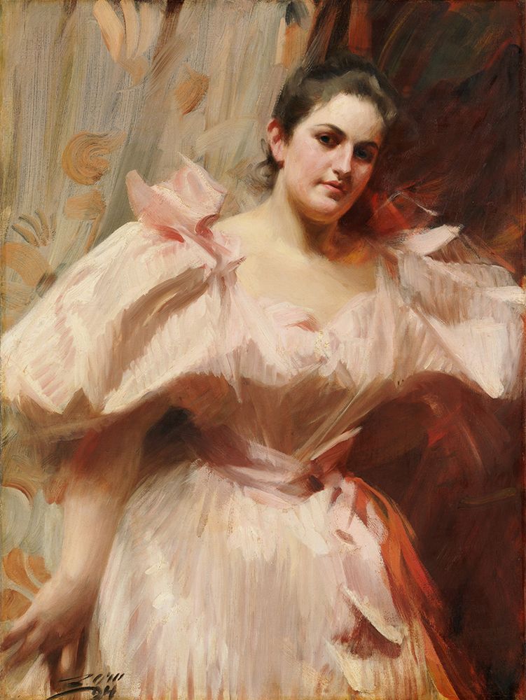 Frieda Schiff, Later Mrs. Felix M. Warburg 1894 art print by Anders Leonard Zorn for $57.95 CAD