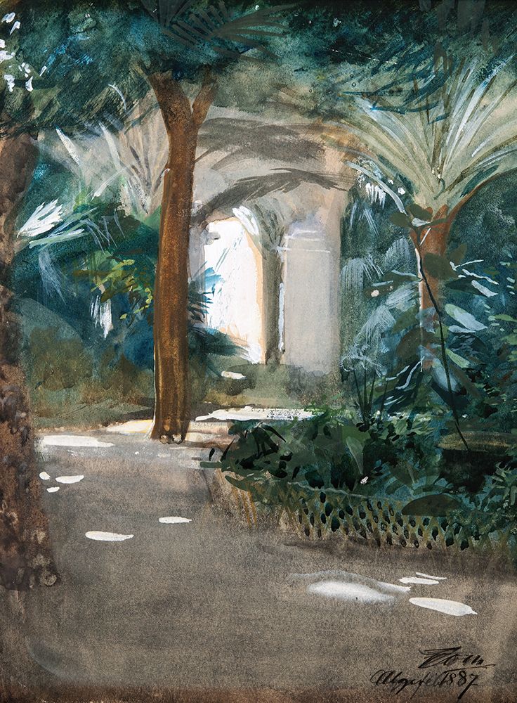 Garden in Algiers 1887 art print by Anders Leonard Zorn for $57.95 CAD