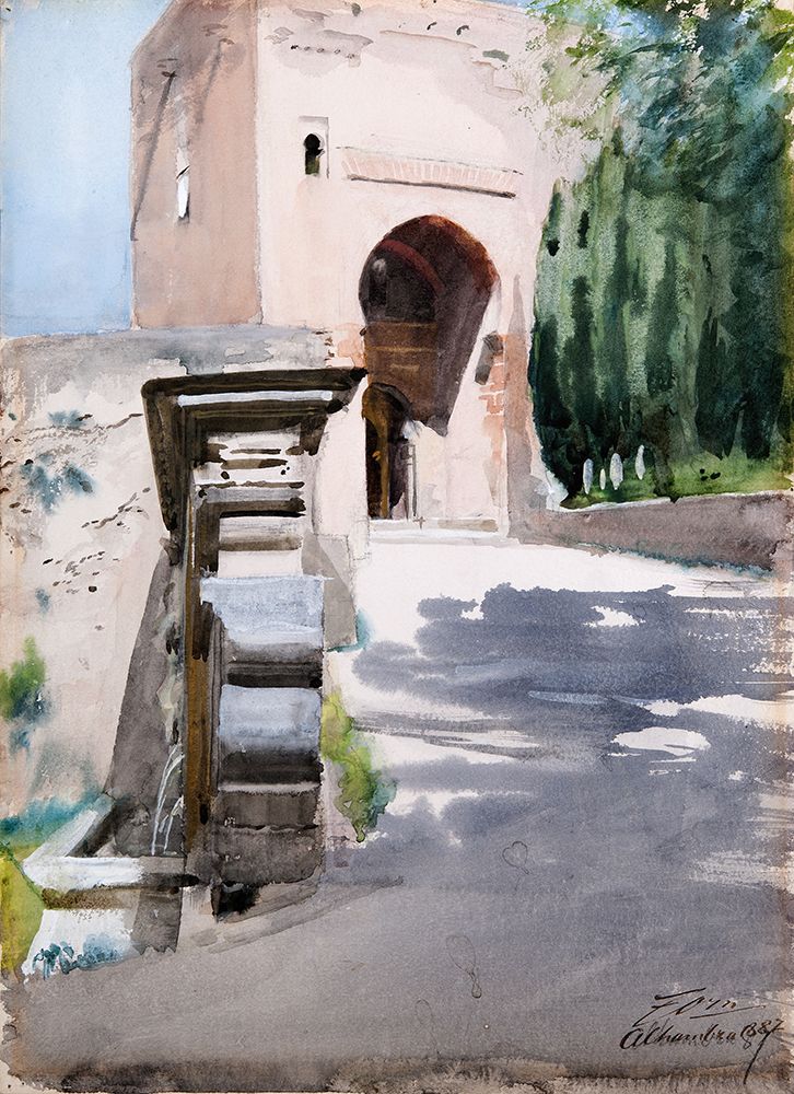 Gateway in Alhambra 1887 art print by Anders Leonard Zorn for $57.95 CAD
