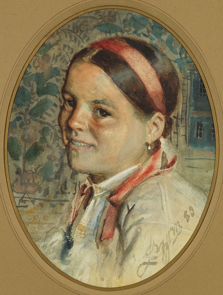 Head of a Woman 1880 art print by Anders Leonard Zorn for $57.95 CAD