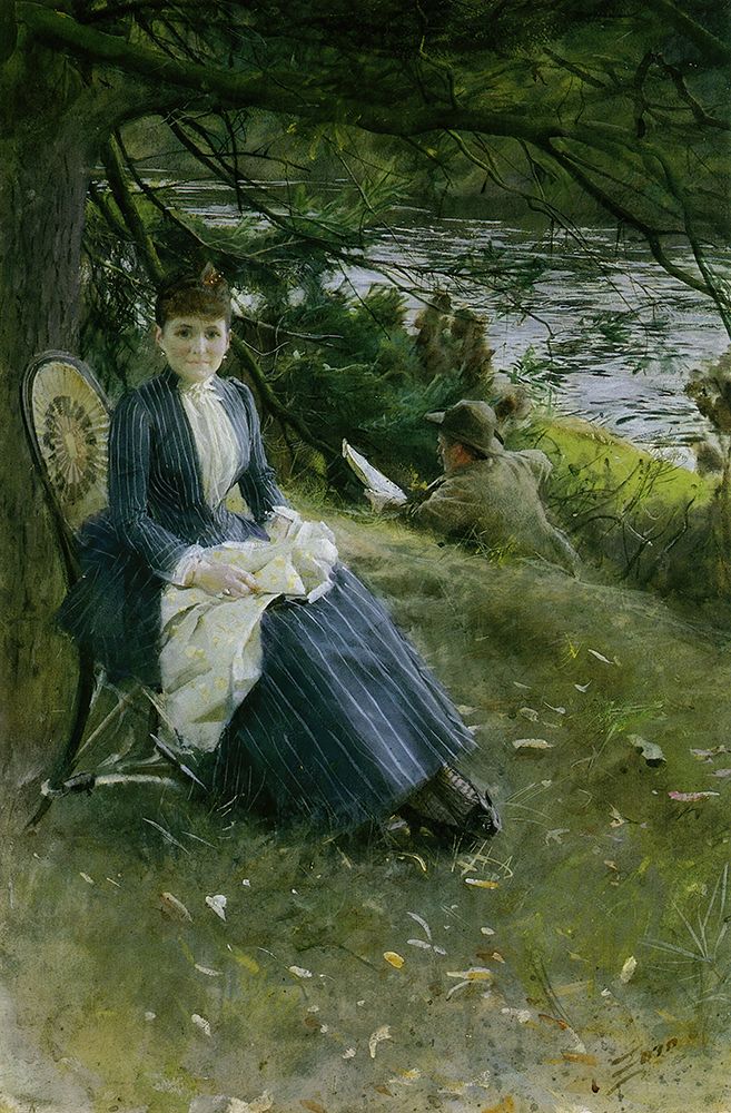 In Scotland, Mrs. Symons 1887 art print by Anders Leonard Zorn for $57.95 CAD