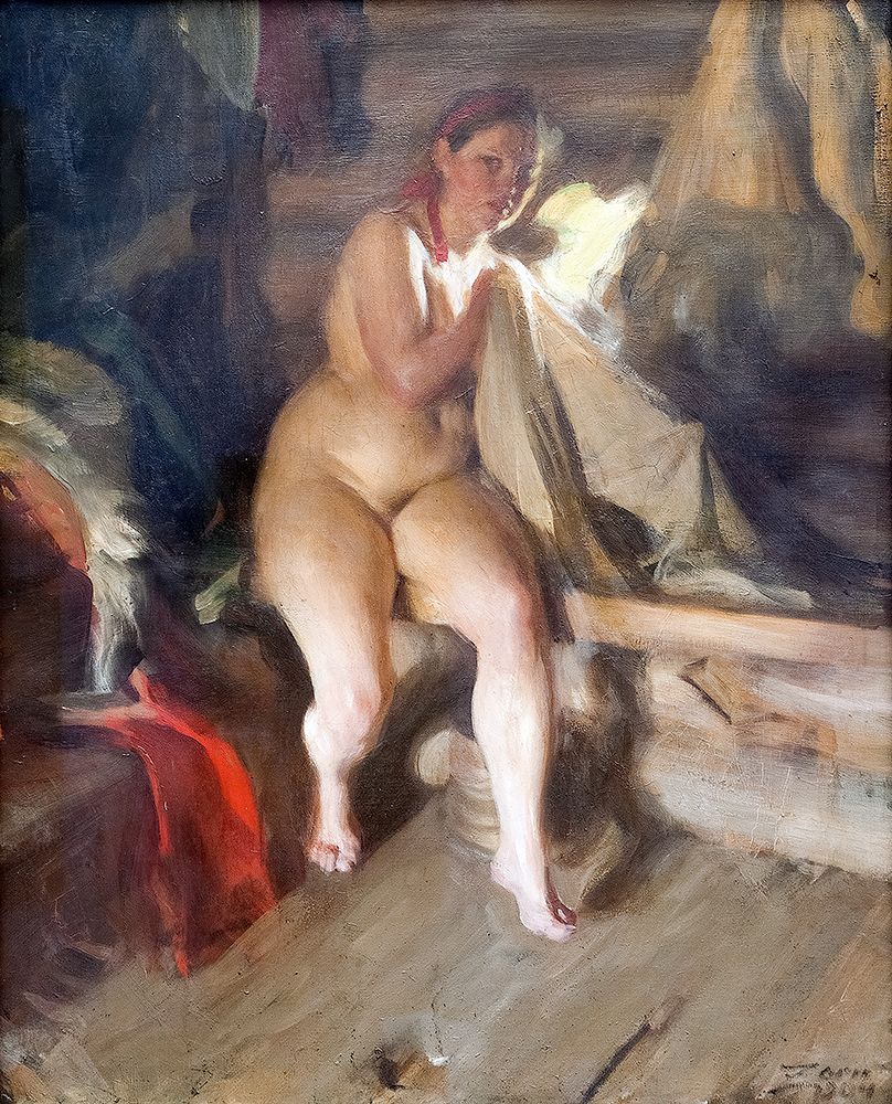 In the Loft 1904 art print by Anders Leonard Zorn for $57.95 CAD