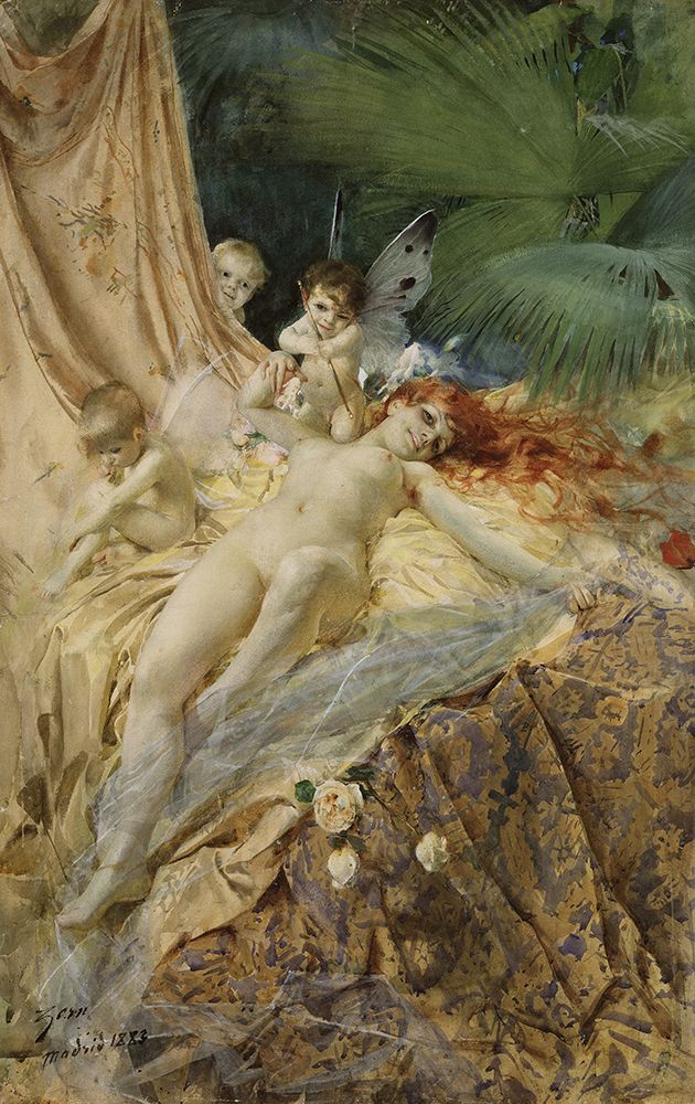 Love nymph 1883 art print by Anders Leonard Zorn for $57.95 CAD