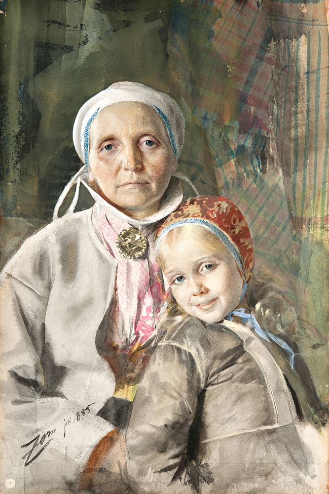 Mona and Karin 1885 art print by Anders Leonard Zorn for $57.95 CAD