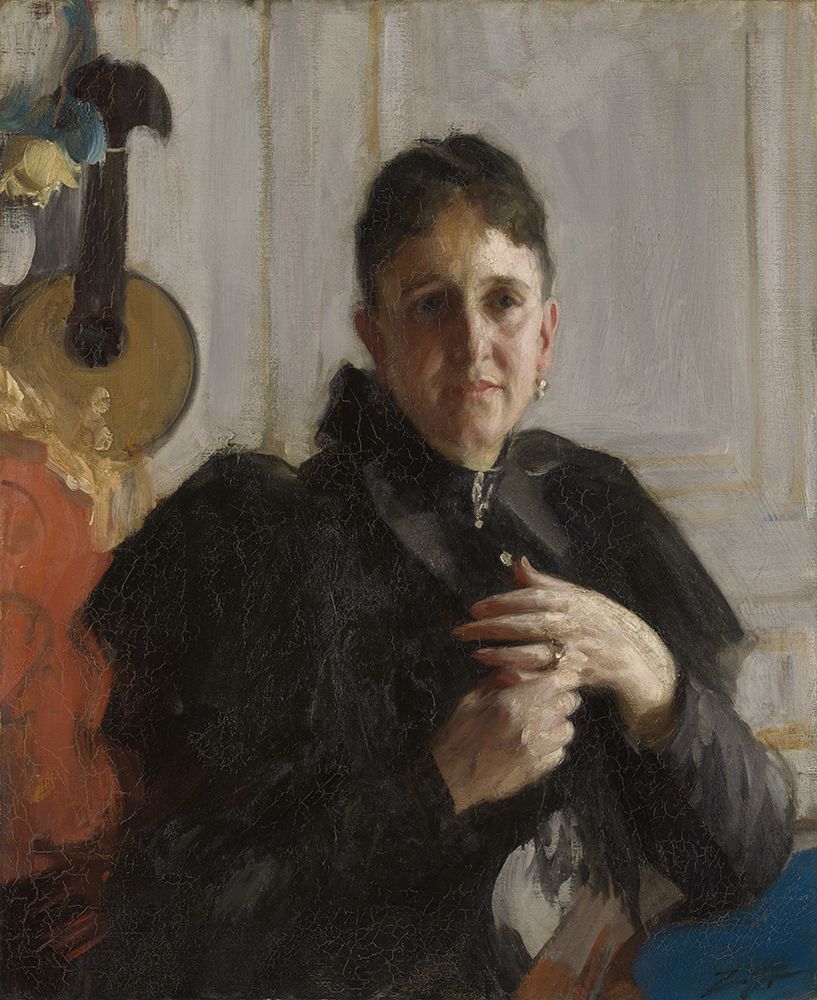 Mrs. John Crosby Brown, Mary Elizabeth Adams, circa 1900 art print by Anders Leonard Zorn for $57.95 CAD