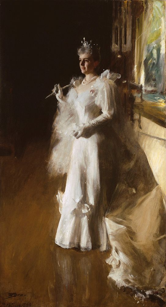 Mrs. Potter Palmer 1893 art print by Anders Leonard Zorn for $57.95 CAD