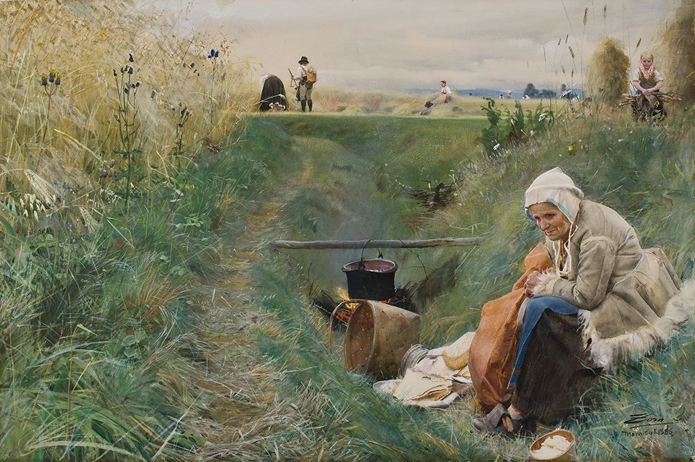 Our Daily Bread 1886 art print by Anders Leonard Zorn for $57.95 CAD