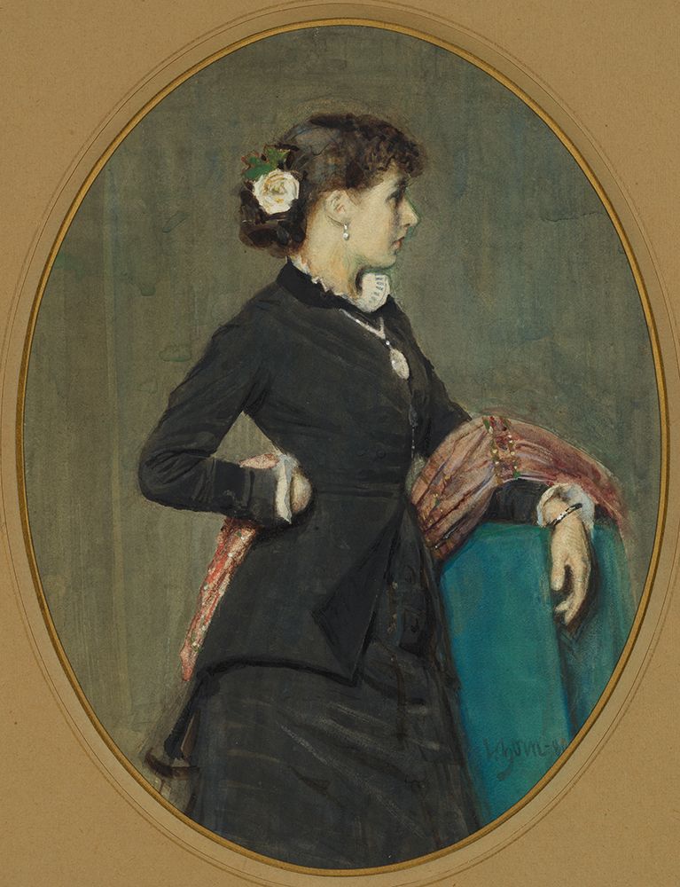 Portrait of Miss Nystrom 1880 art print by Anders Leonard Zorn for $57.95 CAD