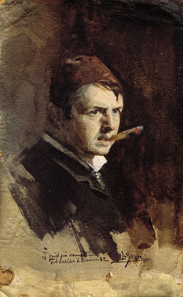 Self-portrait 1882 art print by Anders Leonard Zorn for $57.95 CAD