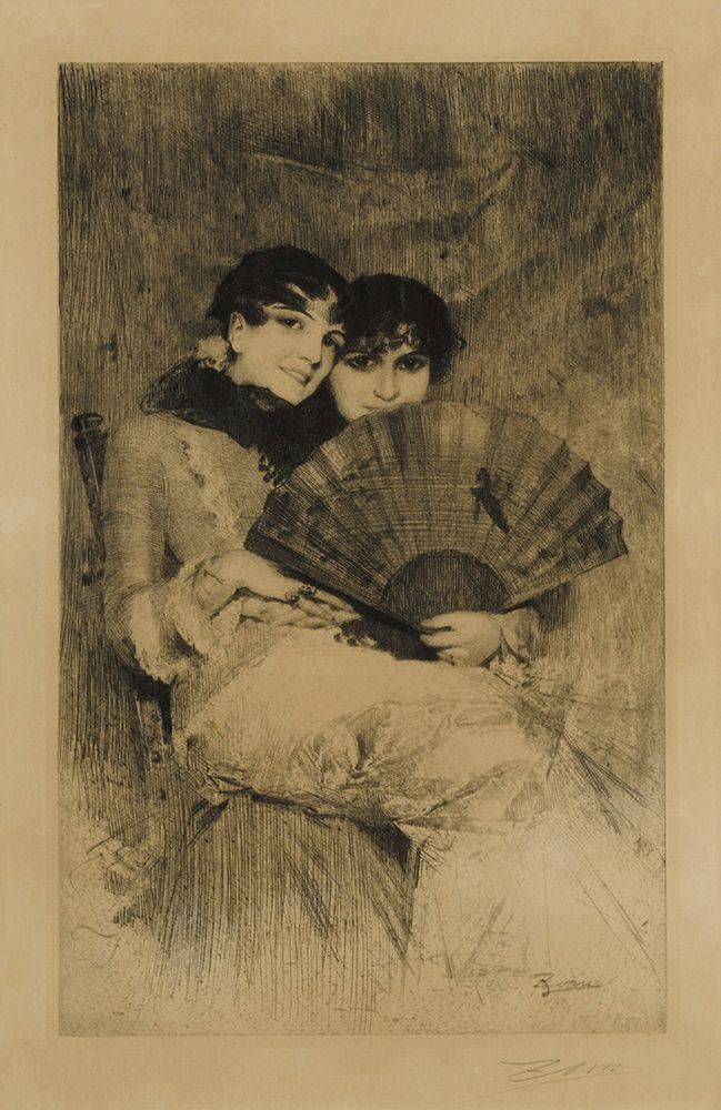 The Cousins circa 1890 art print by Anders Leonard Zorn for $57.95 CAD