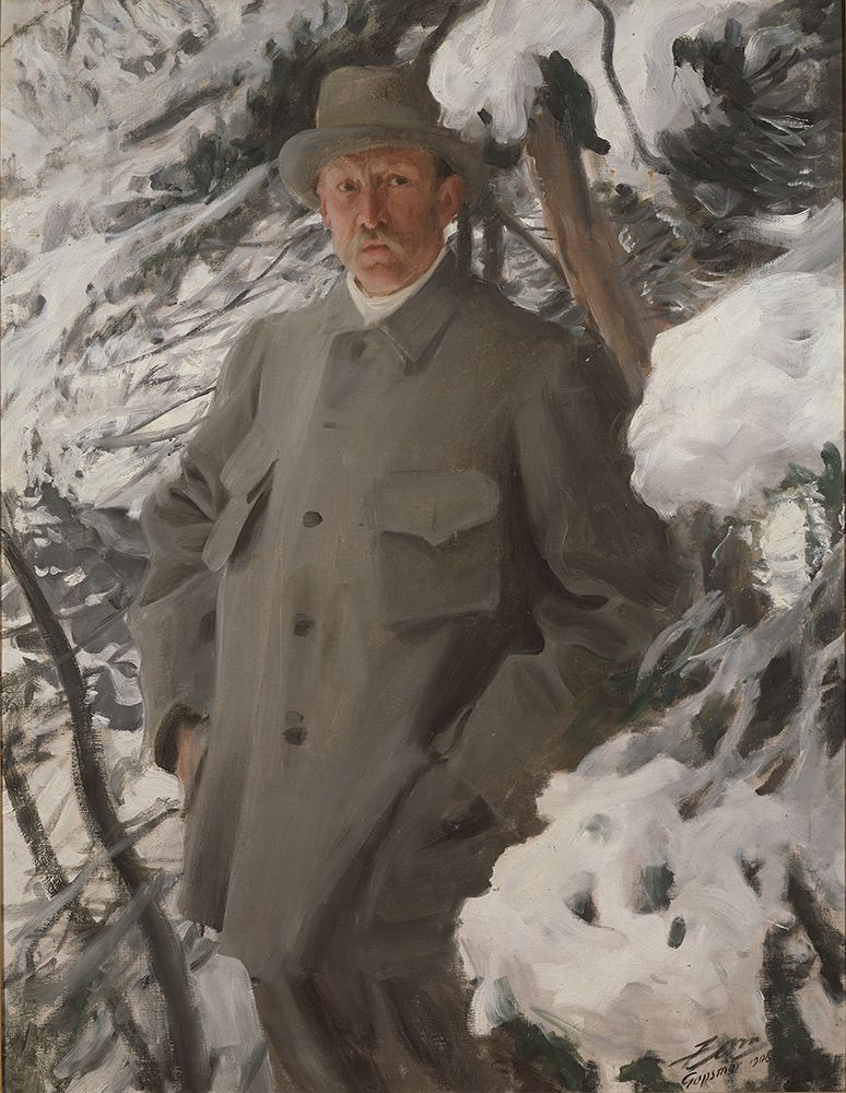 The Painter Bruno Liljefors 1906 art print by Anders Leonard Zorn for $57.95 CAD