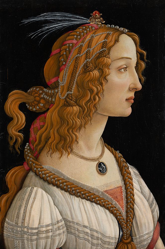 Portrait of Simonetta Vespucci as Nymph ca 1480 art print by Sandro Botticelli for $57.95 CAD