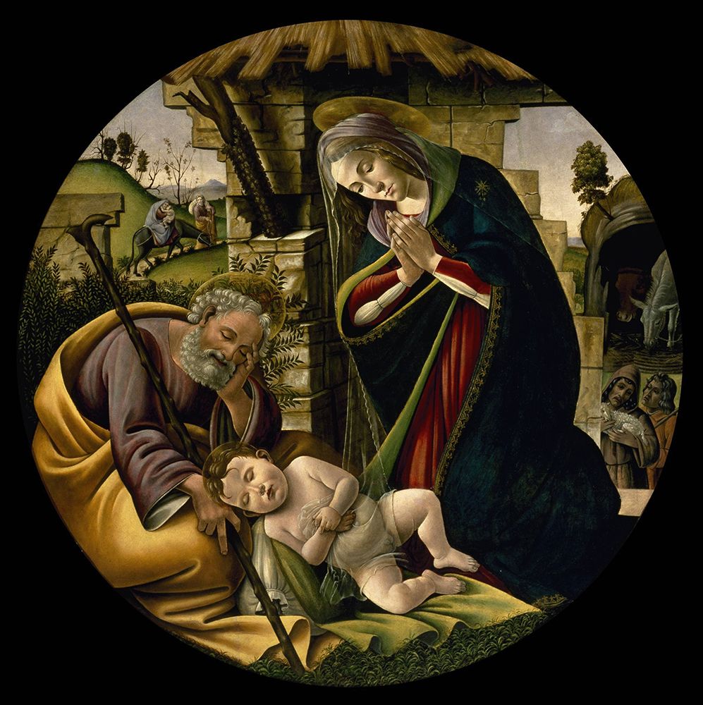 The Adoration of the Christ Child ca 1500 art print by Sandro Botticelli for $57.95 CAD
