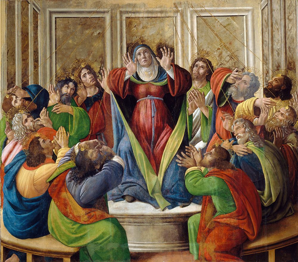 The Descent Of The Holy Ghost ca 1495 art print by Sandro Botticelli for $57.95 CAD