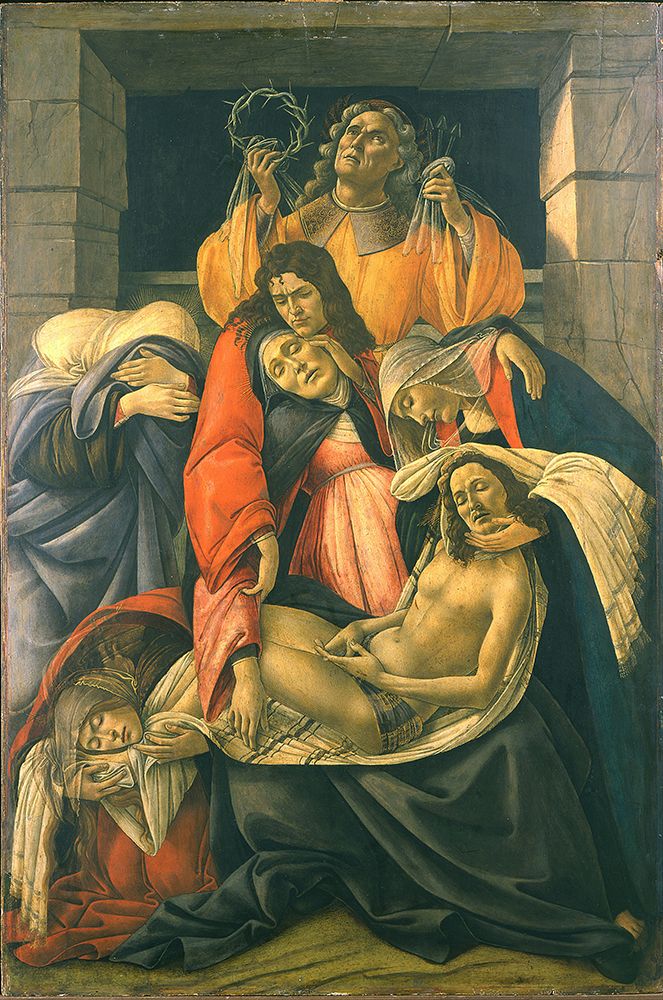 The Lamentation over the Dead Christ ca 1495 art print by Sandro Botticelli for $57.95 CAD