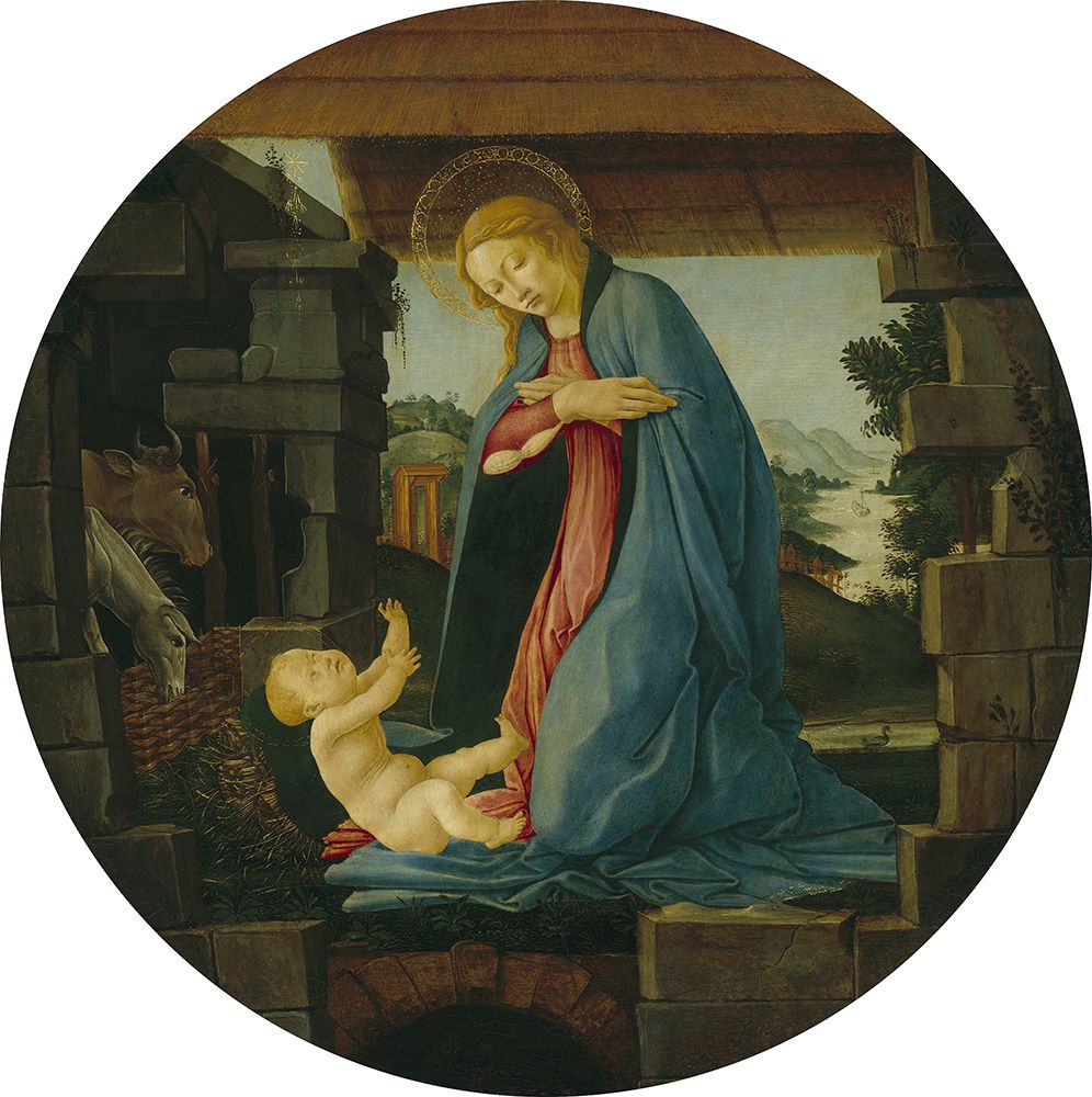 The Virgin Adoring the Child ca 1480 art print by Sandro Botticelli for $57.95 CAD