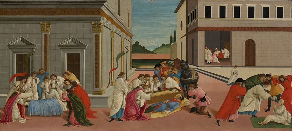 Three Miracles of Saint Zenobius ca 1500 art print by Sandro Botticelli for $57.95 CAD