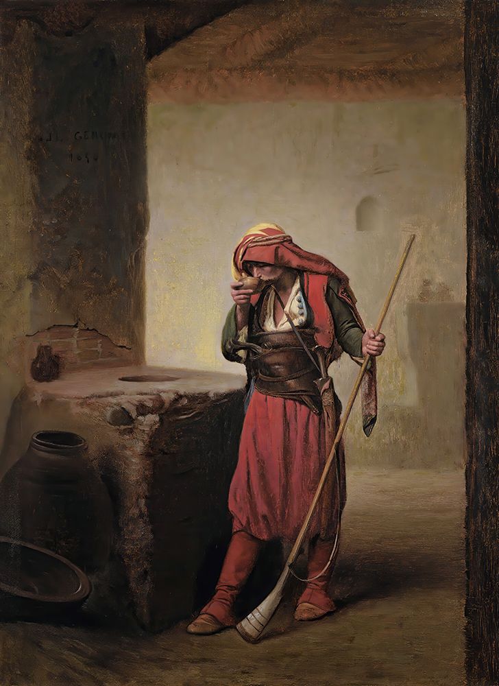 Arnaut Drinking 1856 art print by Jean-Leon Gerome for $57.95 CAD
