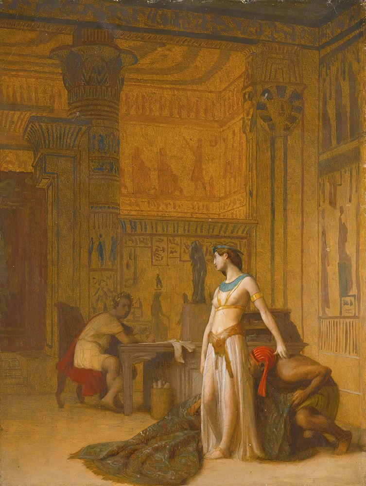 Cleopatra and Caesar art print by Jean-Leon Gerome for $57.95 CAD