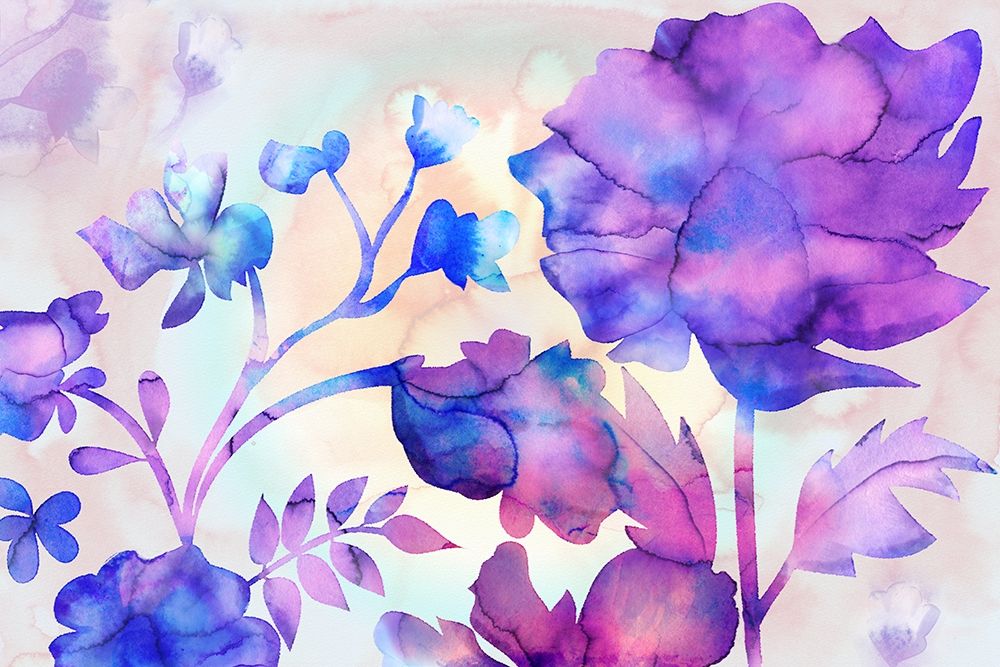 Purple Passion Garden art print by Delores Naskrent for $57.95 CAD