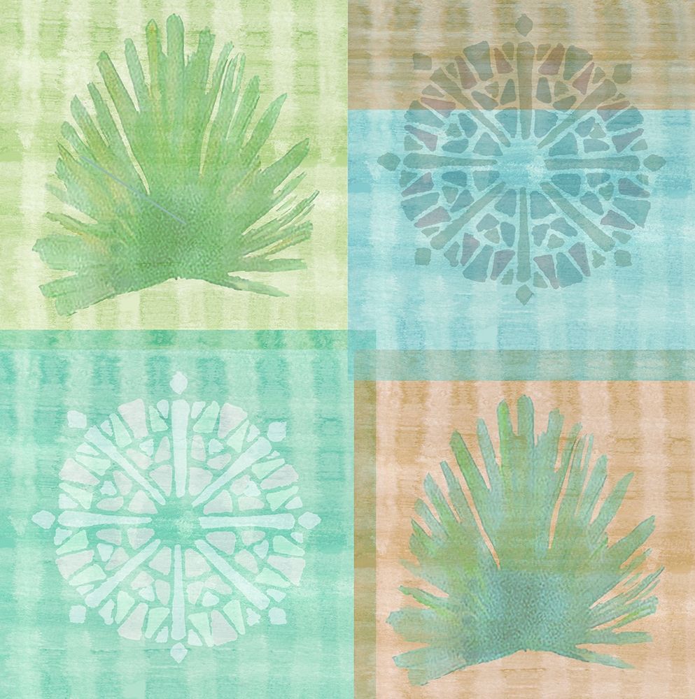 Palm Squares art print by Flora Kouta for $57.95 CAD