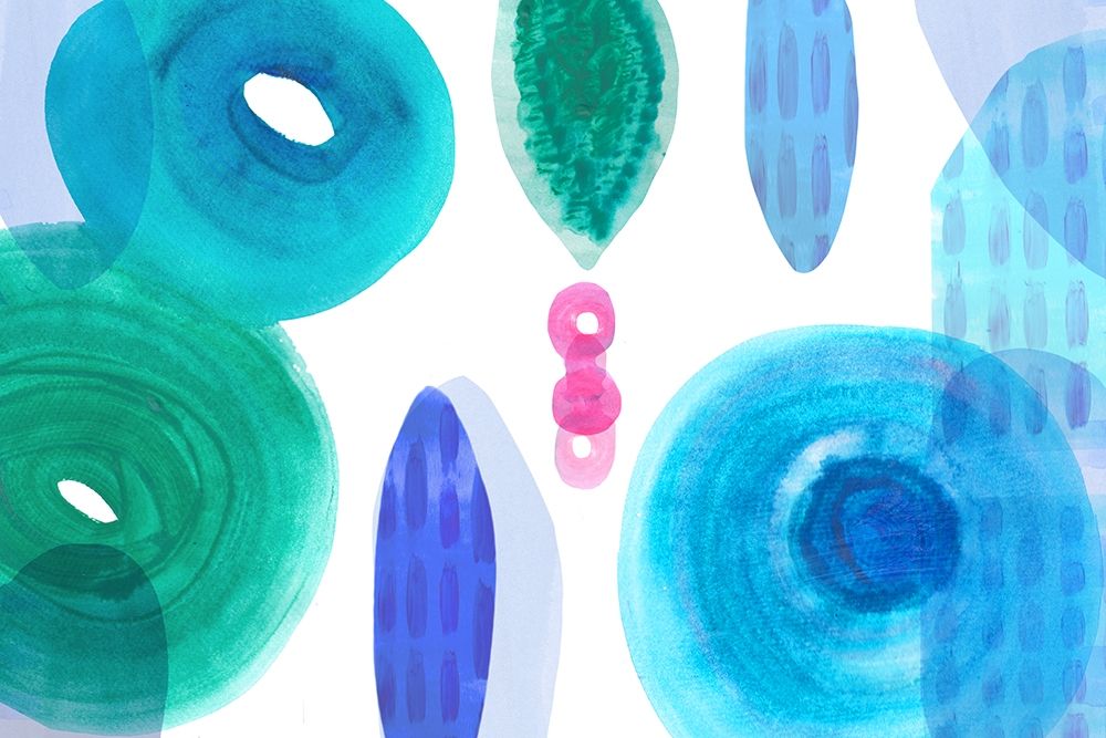 Ocean Jewels II art print by Flora Kouta for $57.95 CAD