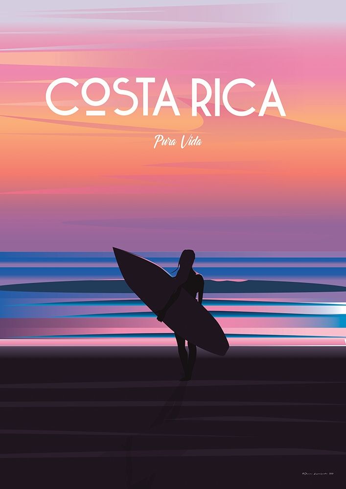 Costa Rica travel poster art print by ARCTIC FRAME for $57.95 CAD