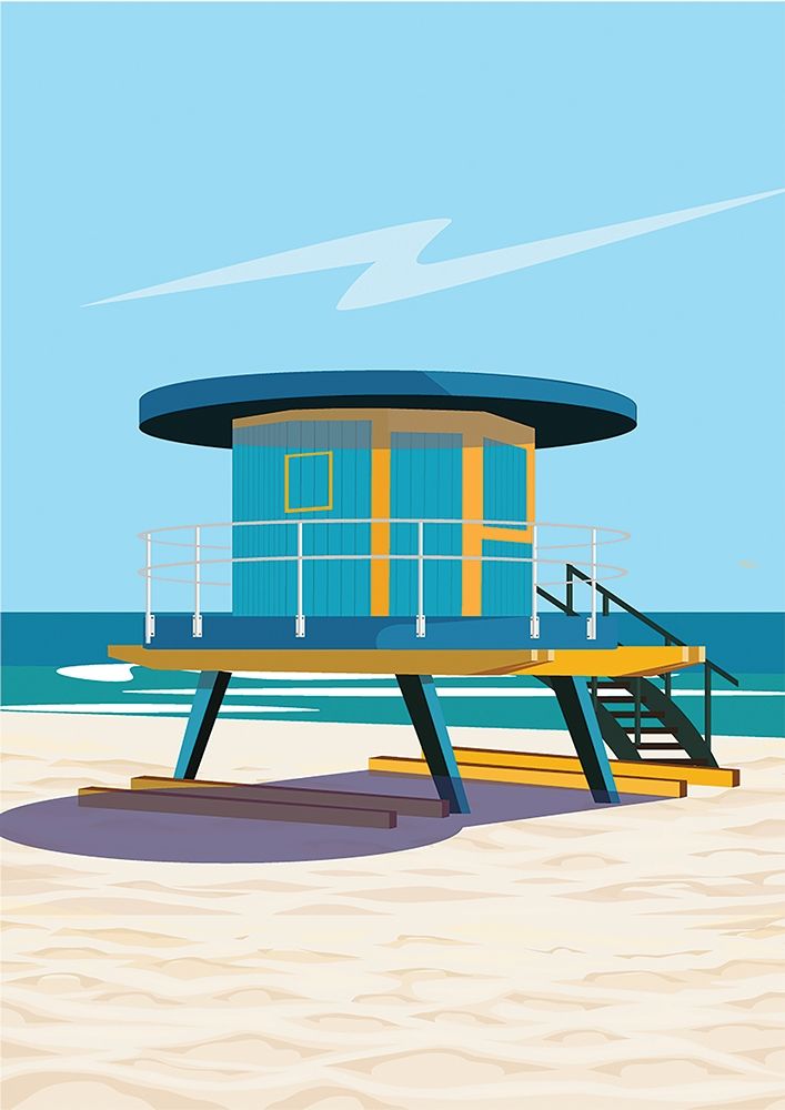 dipsouth beach art print by ARCTIC FRAME for $57.95 CAD