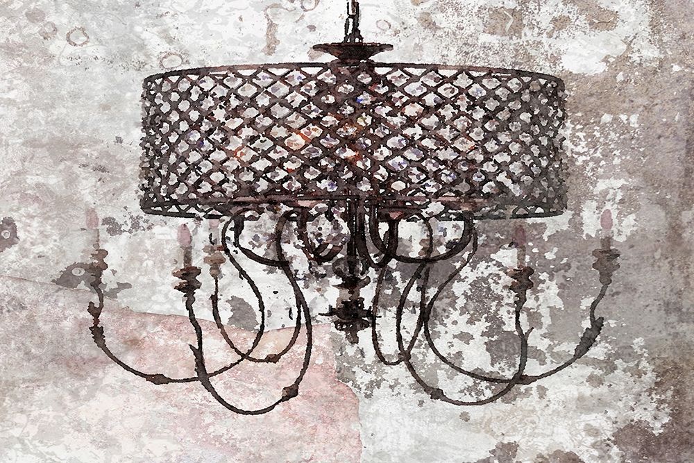 Rustic Brown Chandelier I art print by Irena Orlov for $57.95 CAD