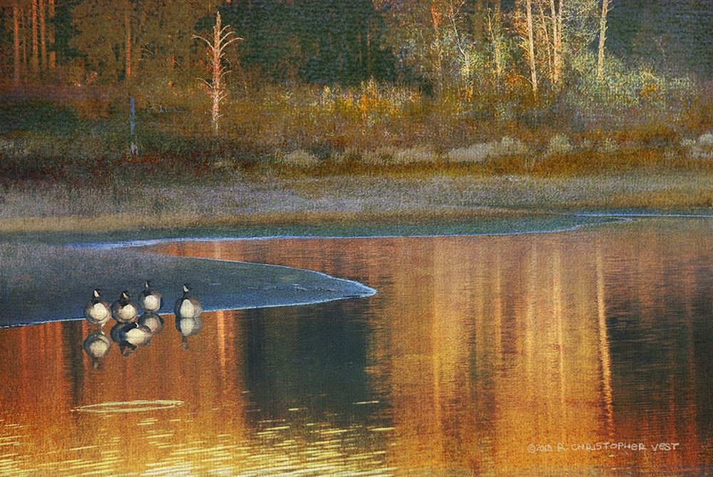 Summit Lake Moonrise art print by Christopher Vest for $57.95 CAD